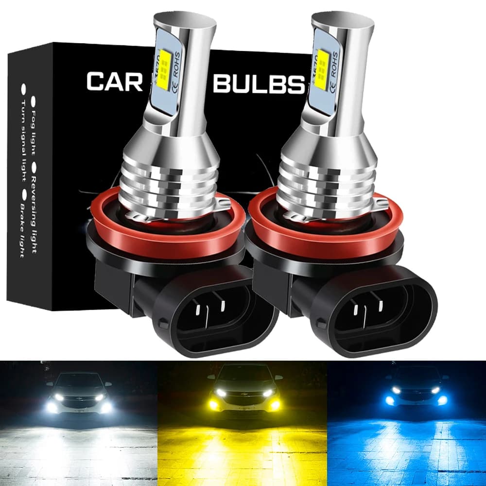 2 pezzi H11 H8 9006 HB4 HB3 9005 881 H27 H1 H3 alta qualità 3570 LED Auto fendinebbia Auto Anti nebbia lampadina fendinebbia giallo bianco