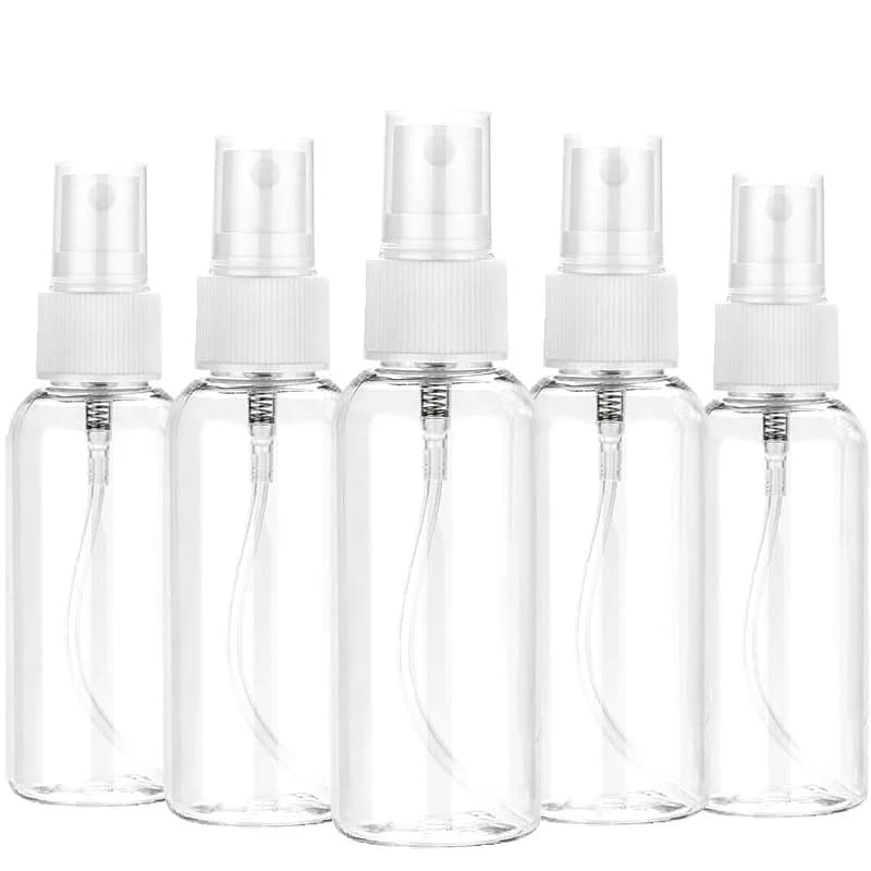 3/5/10 reusable pieces 10 ml 30 ml 50 ml 60 ml 100 ml portable spray bottle plastic PET transparent vacuum perfume container