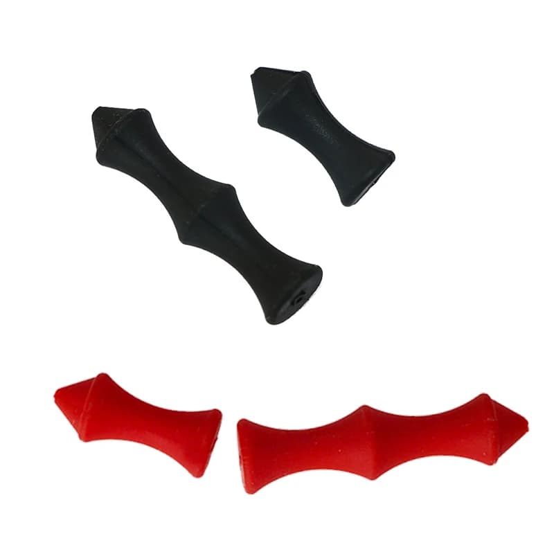 2 pezzi tiro con l'arco arco stringa silenziatore stabilizzatore protezione dita in Silicone arco ricurvo/arco composto accessori tiro bersaglio