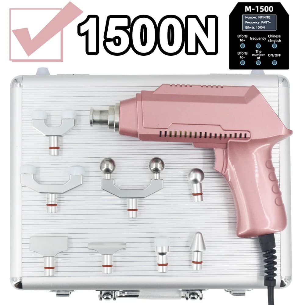 Chiropractic Adjustment Tool Electric Gun 30 Level Adjustable Spine Massage Relax Lumbar Correction Instrument 1500N