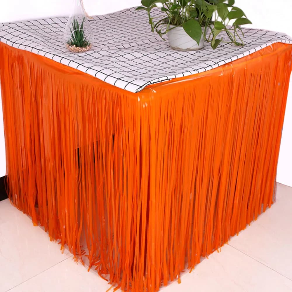 Gonna da tavolo con frange Gonne da tavolo con frange per tavoli da doccia decorativi per matrimoni Decorazione per feste Decorazioni natalizie Tenda da pioggia