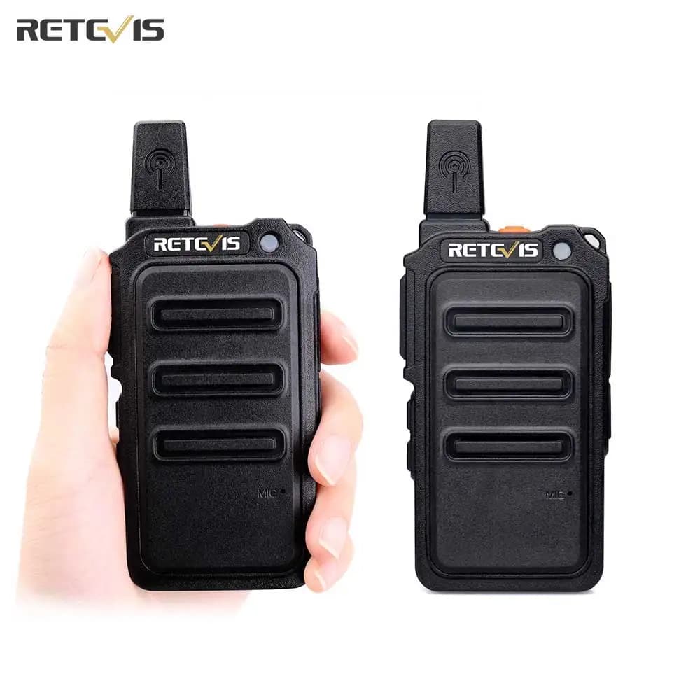 RETEVIS Walkie Talkie PMR Radio RT619 FRS PMR 446 2 PCS PTT ricetrasmettitore Radio bidirezionale Radio portatile Comunicador walkie-talkie