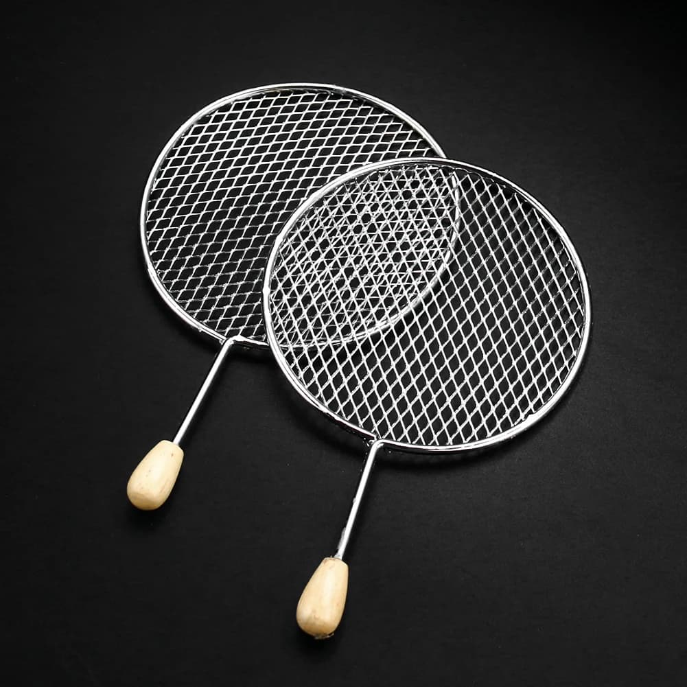 Metal Arabian Shisha Carbon Separator Charcoal Filter Hookah Bowl Gasket with Wooden Handle Kitchen Barbecue Utensils Accessory