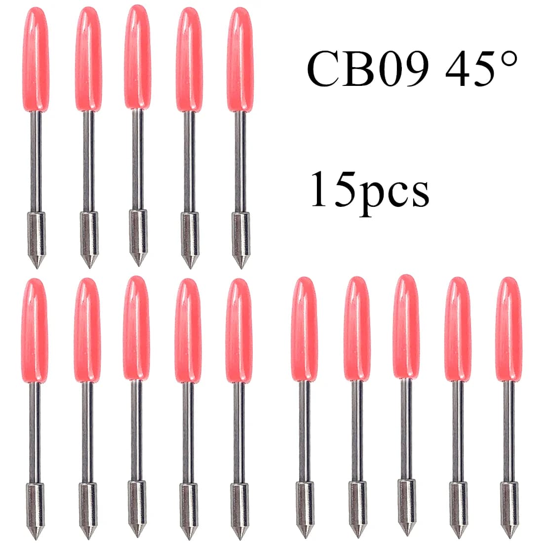 15pcs 45 gradi Graphtec CB09 Plotter da taglio in vinile lame per coltelli per ritratto 1/2 Silhouette cammeo fresatura strumento di intaglio