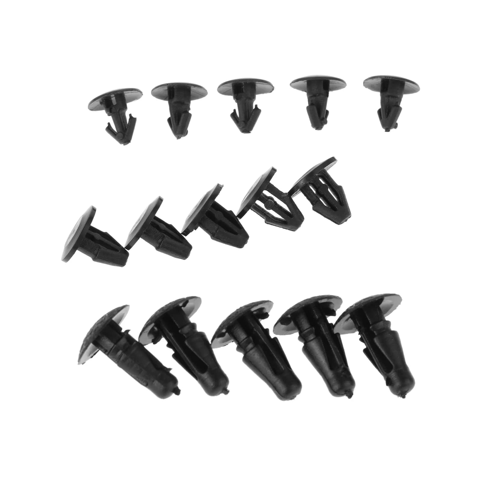 15Pcs Car Door Rubber Seal Strip Clamp for Nissan Teana Sylphy Tiida,Geniss,Livina,Qashqai X-trail Plastic Auto Fastener & Clip