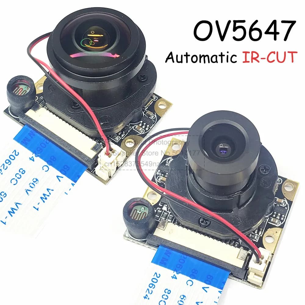 Macchina fotografica OV5647 per Raspberry PI 4B 3B + B tipo grande lente 75 175 gradi visione notturna IR-CUT di commutazione automatica HD 5MP 1080P