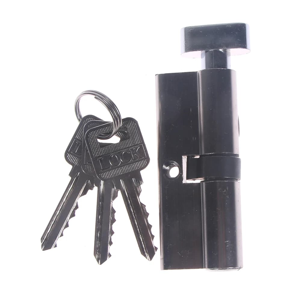Nuovo X70 Silvertone Cilindro Hardware Serratura per porta di sicurezza domestica in alluminio per interni per porte antifurto per interni domestici Serratura per porta con chiave