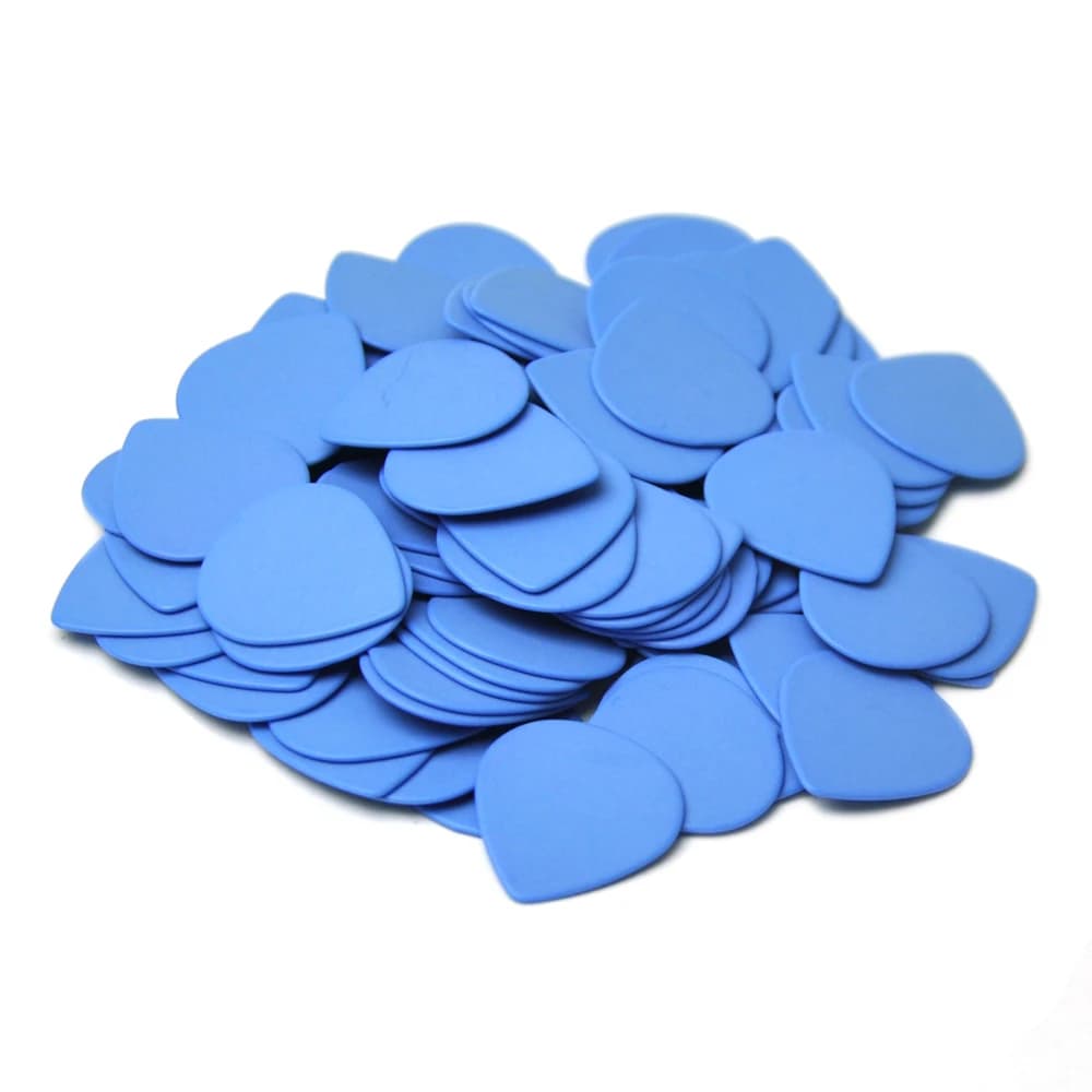 Plettri per chitarra jazz Delrin a goccia pesante da 100 pezzi da 1 mm blu