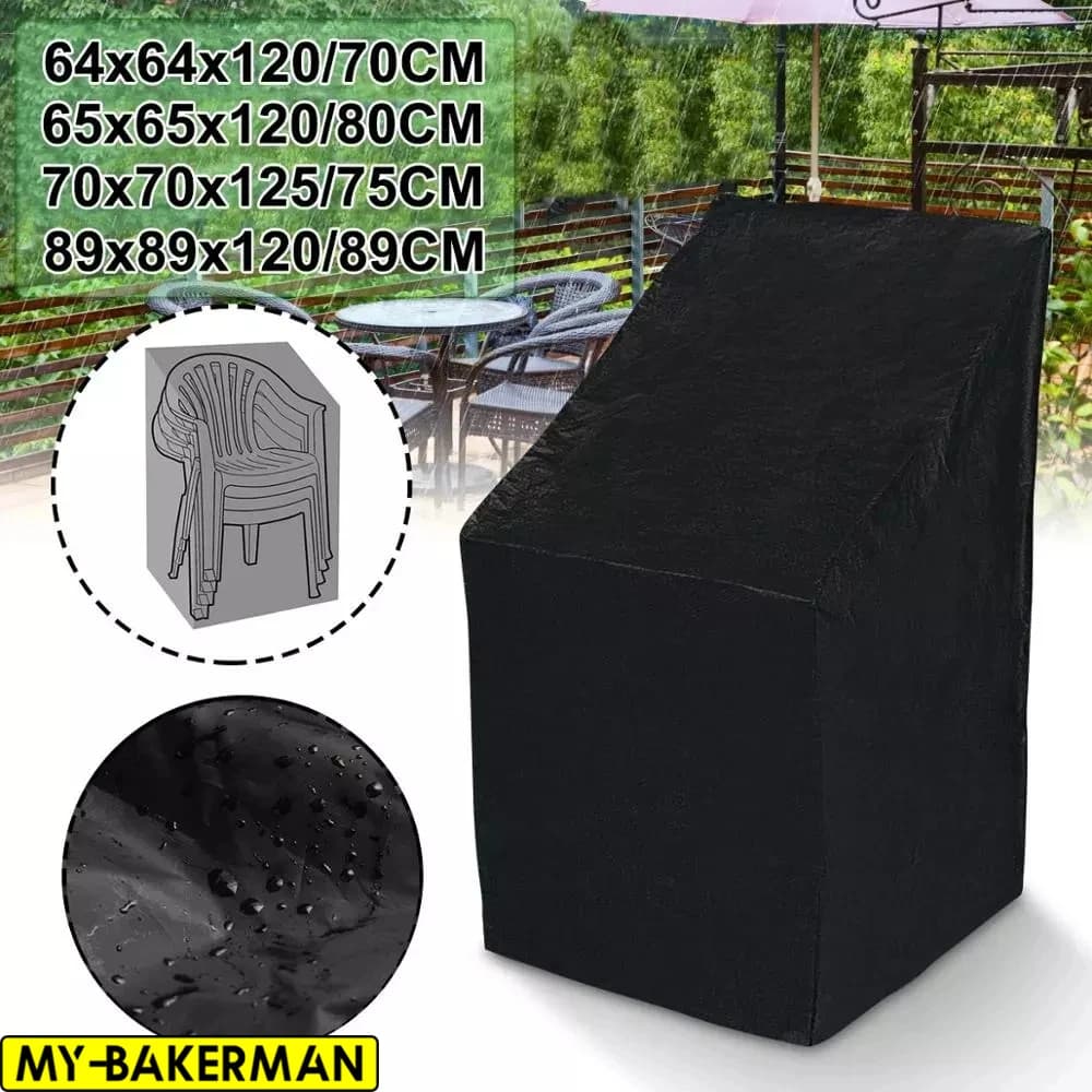 6 size black outdoor waterproof garden furniture cover rain cover chair rain protection polyester fabric Convenien