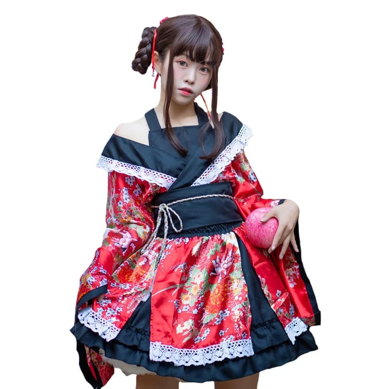 Kimono Sexy delle nuove donne Yukata Anime Costume Kimono giapponese stampa tradizionale Vintage tradizione originale abito in seta Yukata Robe