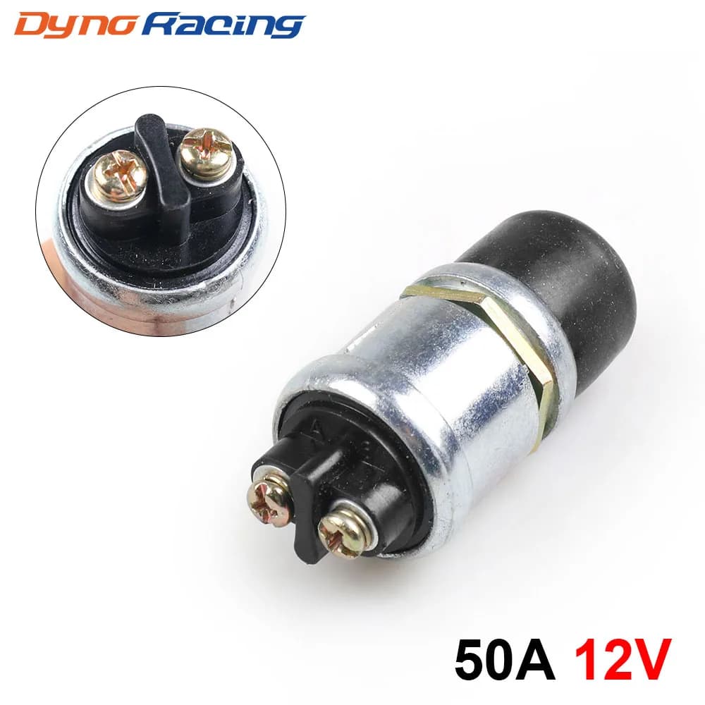 50A 12V Impermeabile Auto Barca Pista Interruttore Pulsante Corno Avviamento Motore Avviamento BX 101964