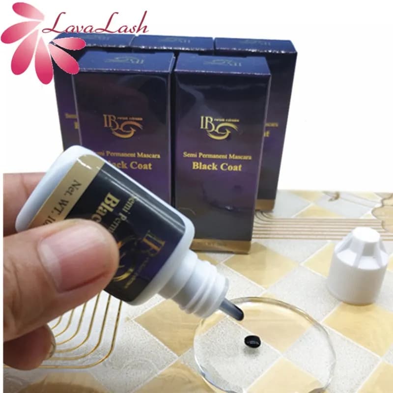 IB Ibeauty black coat for extensions eyelashes Mascara Semi permanent chorea 10ml lashes fake glue tool for makeup eyelashes wholesale