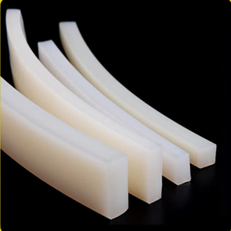 Striscia sigillante in gomma siliconica solida Striscia quadrata resistente alle alte temperature Guarnizione 5mm * 5mm/10mm/15mm/20mm/30mm