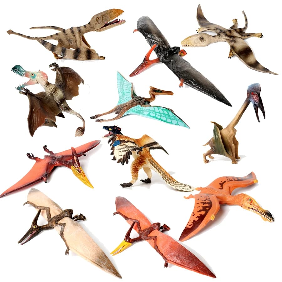 Simulazione Dinosauro Figure Animali Giocattolo Classico Pterodattilo Action Figures Pteranodon archaeopteryx Collezione di modelli animali giocattoli