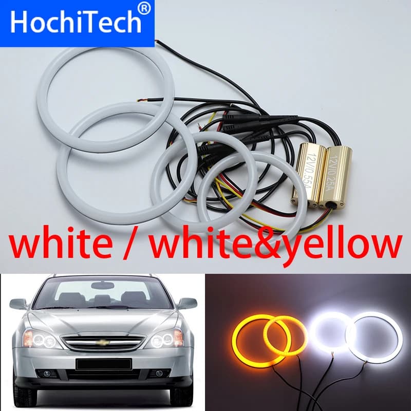 Per Chevrolet Chevy Epica Magnus 2000-2005 cotone bianco e giallo LED Angel eyes kit indicatore di direzione ad anello