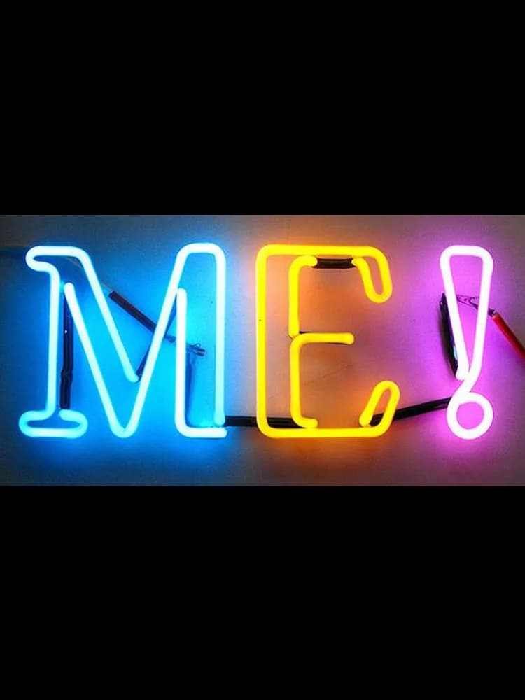Luce decorativa Testo Mi tratta di te stesso Insegna luminosa al neon Accessorio per ristorante Luce per birra Enseigne Lumineuse Tubo di vetro fatto a mano