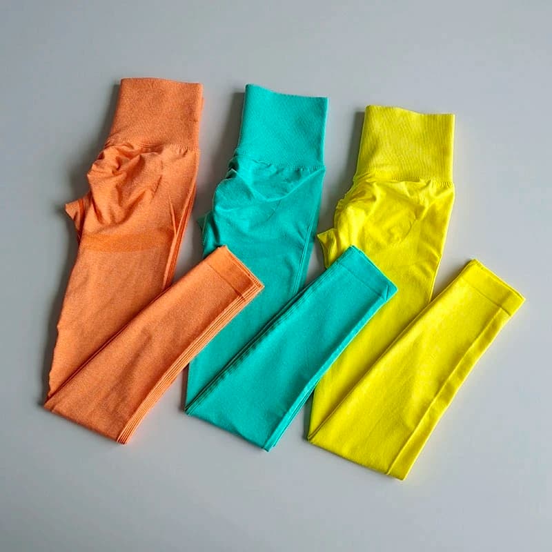 Pantaloni da yoga senza cuciture da donna Abbigliamento da palestra Leggings sportivi push up a vita alta da jogging Fitness Legging atletico