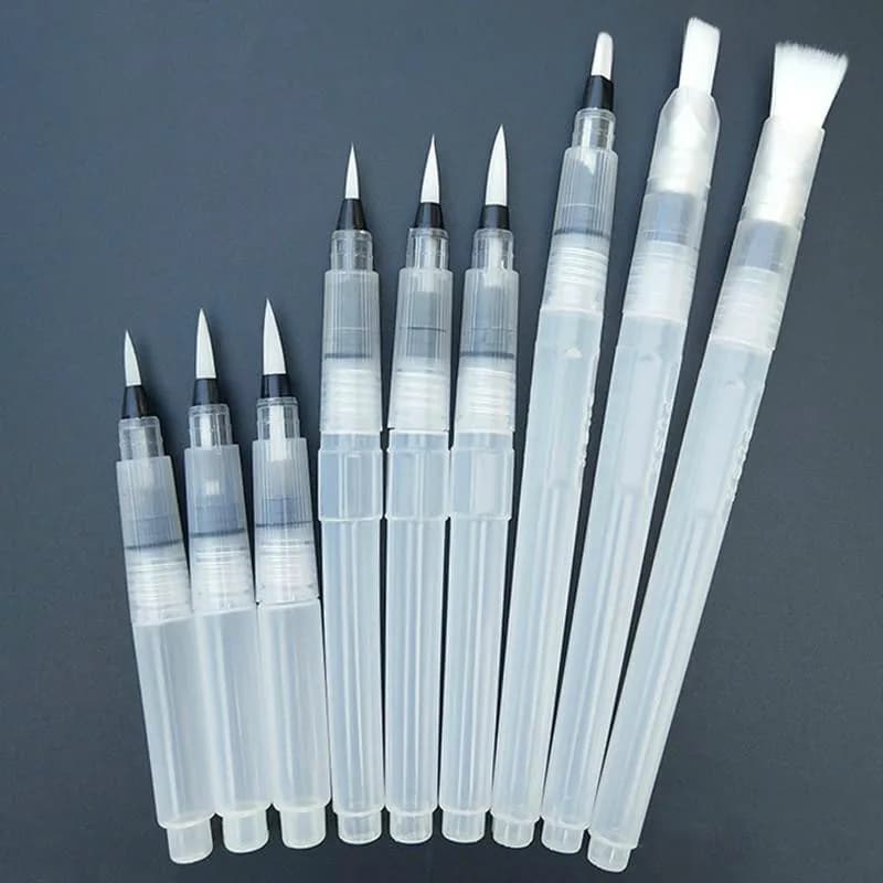 Acquerello Penna Morbida Spazzola Riutilizzabile Penna di Acqua per la Pittura Disegno Calligrafia Rifornimenti di Arte