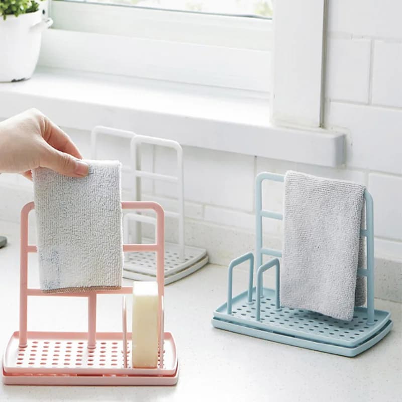 Portasciugamani per utensili da cucina, supporto da appendere al bar, organizer per binari, portaoggetti, ripiano in spugna, gadget da cucina