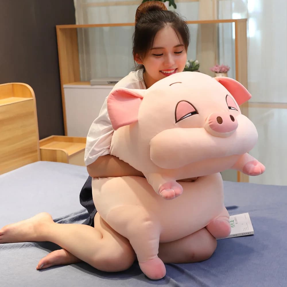 1pc 40-70cm Lovely Hamster Pig Mouse Plush Toys Cartoon Stuffed Soft Animal Pillow with Blanket Sofa Cushion for Children Girls