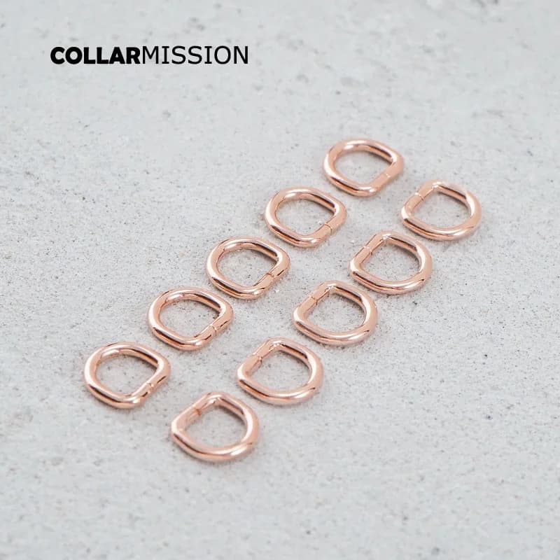 Anelli a D regolabili Non saldati in metallo da 10mm per zaini cinghie scarpe borse collare per animali fibbie Dee accessori fai da te DK10M