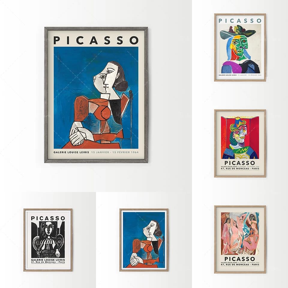 Pablo Picasso Print, Picasso Wall Art, Picasso Exhibition, Picasso Poster, Wedding Gift, Modern Home Decor, High Quality Print