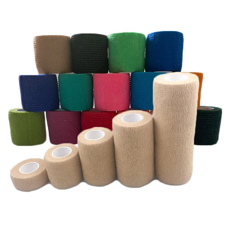 2.5/5/7.5/10/15 cm*4.5 m Breathable Elastic Bandage Self-adhesive Sport Protective Fixer Tape Medical Wrap Pet Bandage flex tape