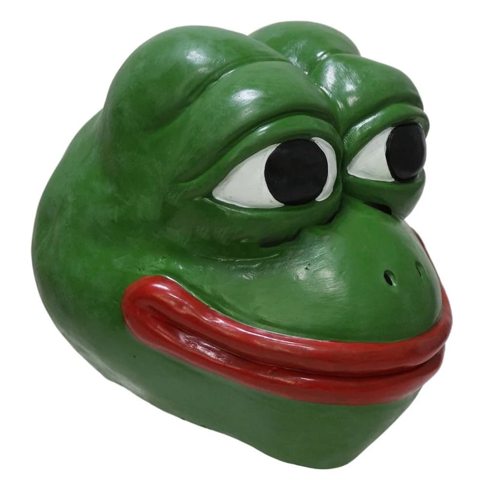 Maschera realistica per rana in gomma animale Maschera in lattice Pepe Testa di rana Puntelli Maschere per feste fantasia