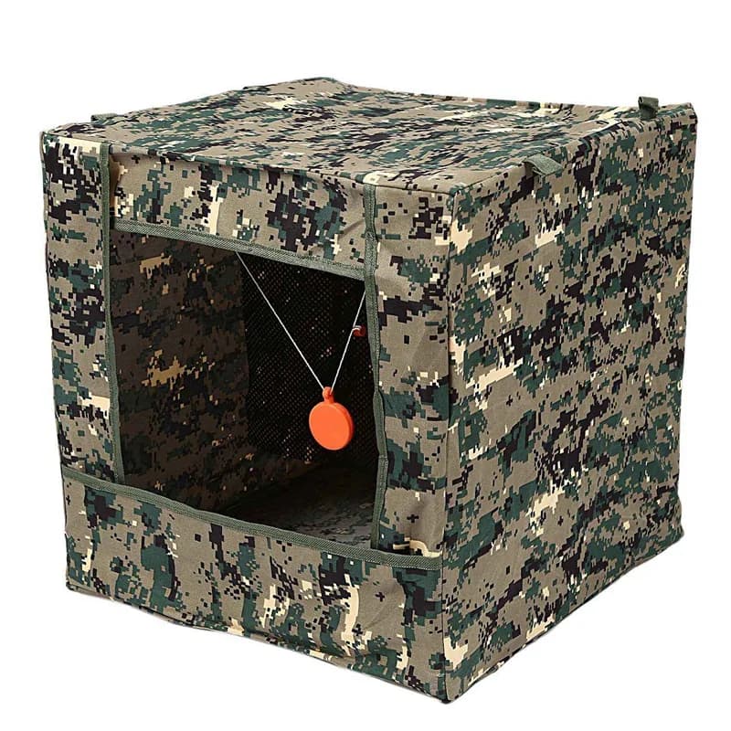 Vendita calda pieghevole Target Box obiettivo strumento di pratica Sling Shot munizioni riciclare tiro con l'arco Target Case con Silicone Target Buffer Cloth