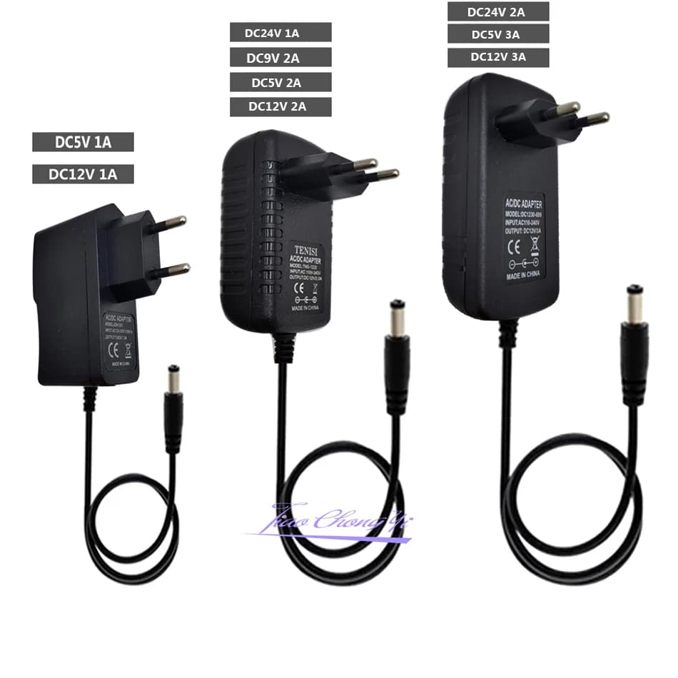 AC 100V-240V DC 12V 9V 5V 1A 2A 3A Power Supply Adapter 12 V Volt Lighting Transformer Converter For LED Strip Light CCTV