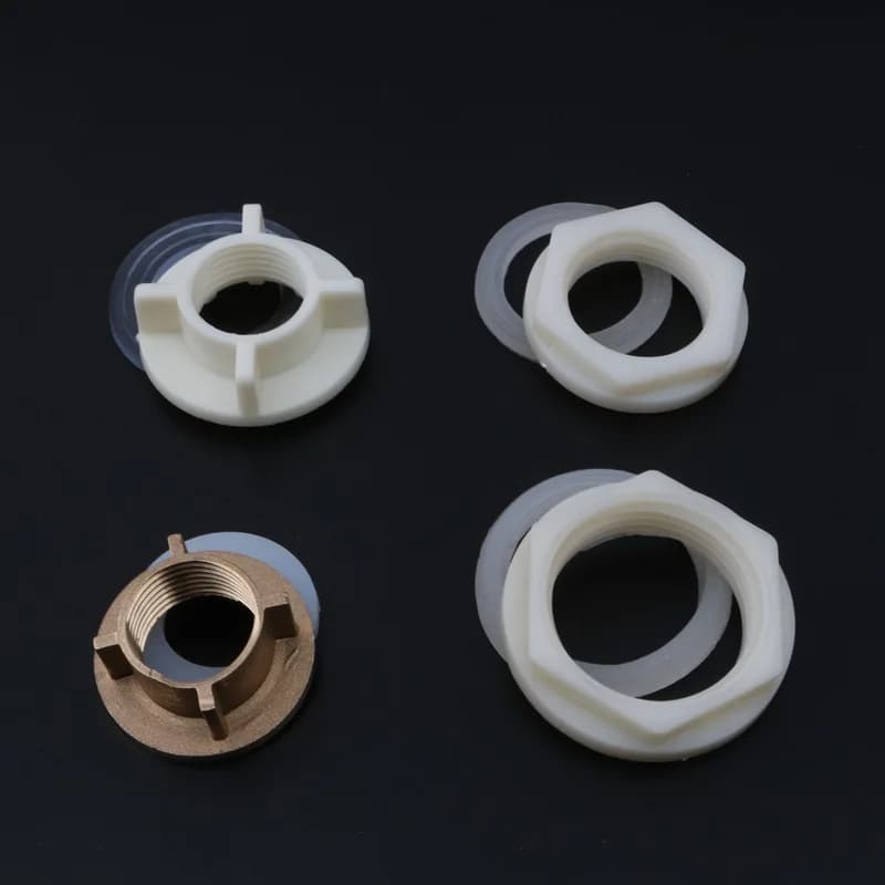 1pc 1/2 "3/4" 1 Pollici Dadi In Brass Plastic For Irrigation Garden Water Pipe Water Connector Fish Tank Tenuta Ring