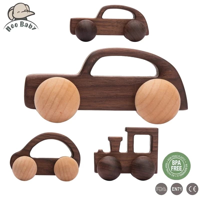 Blocchi per auto in legno in stile nordico giocattoli per bambini Montessori giocattolo educativo sicuro blocchi di legno di fascia alta giocattoli per bambini regalo per bambini carino