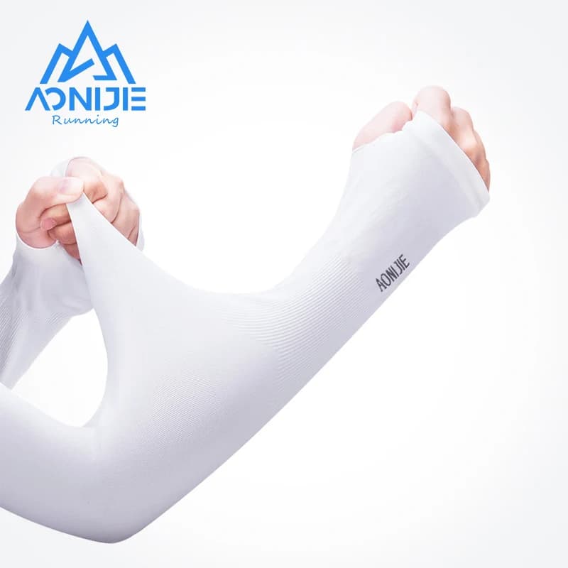 AONIJIE E4039 a pair of UV sun protection cooling arm sleeve heater for racing gloves Golf cycling guide