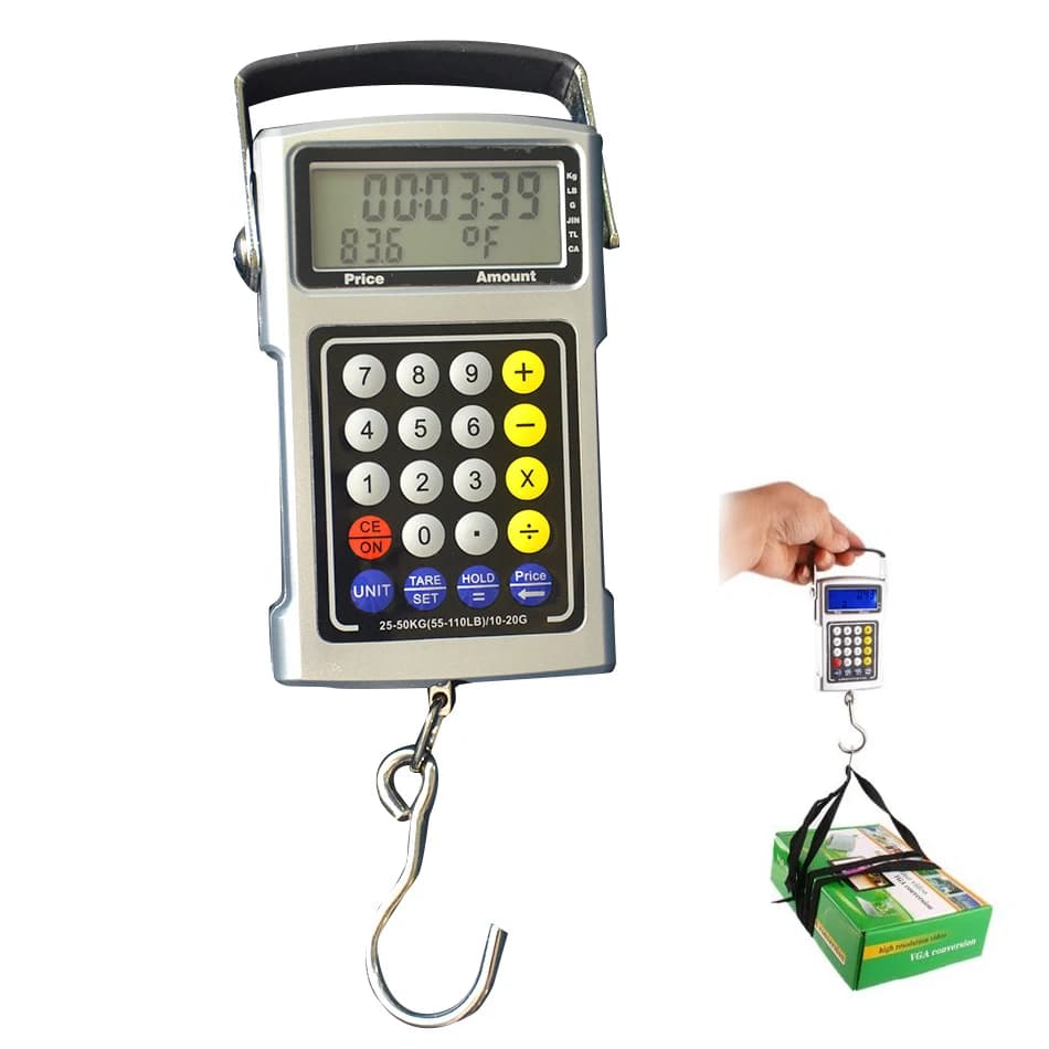 Bilancia pesapersone digitale professionale 50kg 20g calcolatrice elettronica termometro bilancia pesapersone ad alta precisione