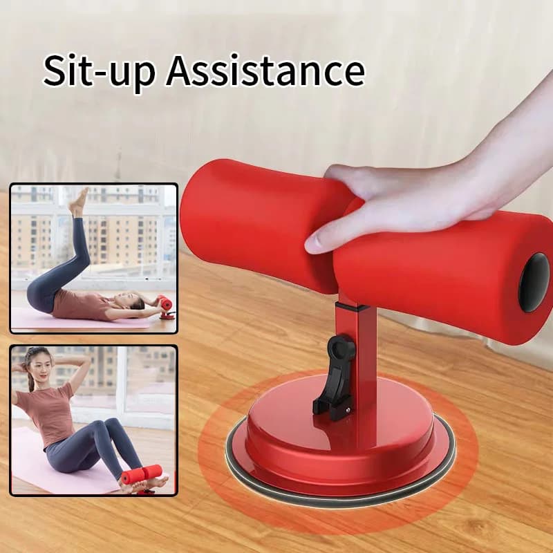 Assistente sit-up Attrezzatura per il fitness domestico con piastra di aspirazione stabile, allenamento dei muscoli addominali, supporto per caviglia, attrezzatura per allenamento
