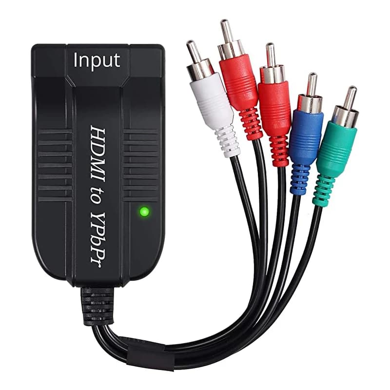 Scaler Component from HDMI to RGB 5 RCA YPbPr Video + R/L 1080P Audio Converter Adapter PC