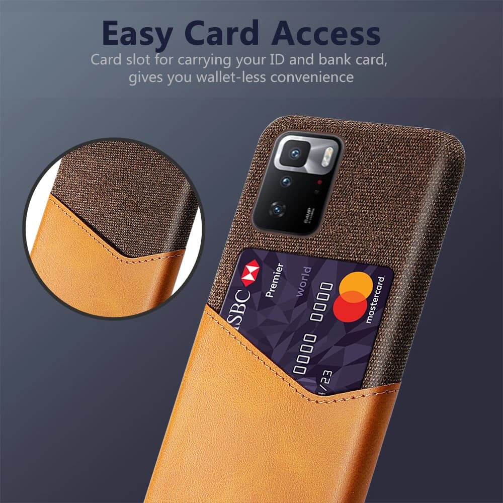 Custodia in tessuto per Slot per schede Texture per Xiaomi Poco X3 GT Funda custodia antiscivolo sottile Febric di lusso per Xiomi POCO X3GT 6.6 "2021 Coque