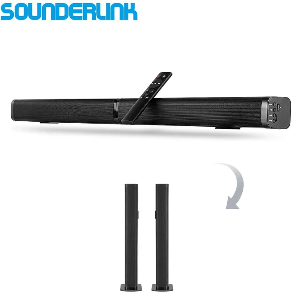 Sounderlink TV Bluetooth rimovibile senza fili altoparlante Soundbar da 37 pollici supporto Home Theater SPDIF ottico AUX compatibile con HDMI