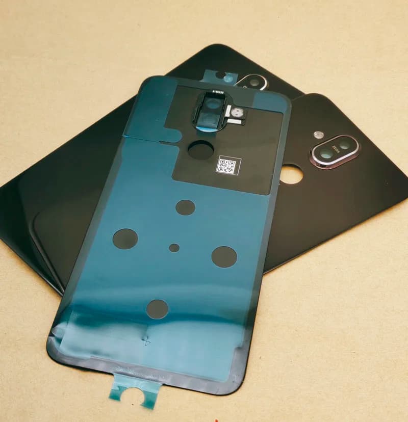 Custodia originale per cellulare per Nokia 8.1 X7, coperchio della batteria, custodie per porte posteriori in vetro, obiettivo del telaio della fotocamera, parti di ricambio, 6.18