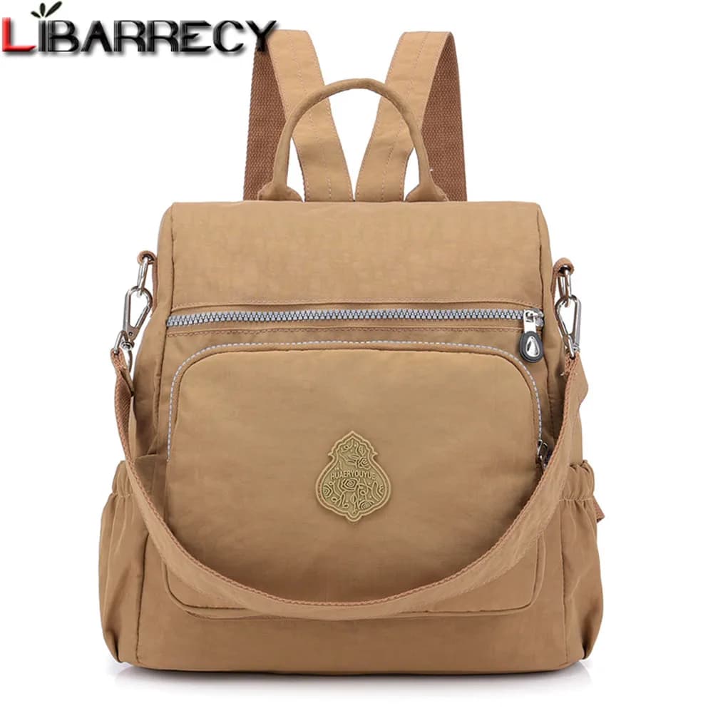 Fashion Women Backpack Designer Brand School Bags for Girls Nylon Cloth Waterproof Backpack Large Capacity Casual Bookbag Sac
