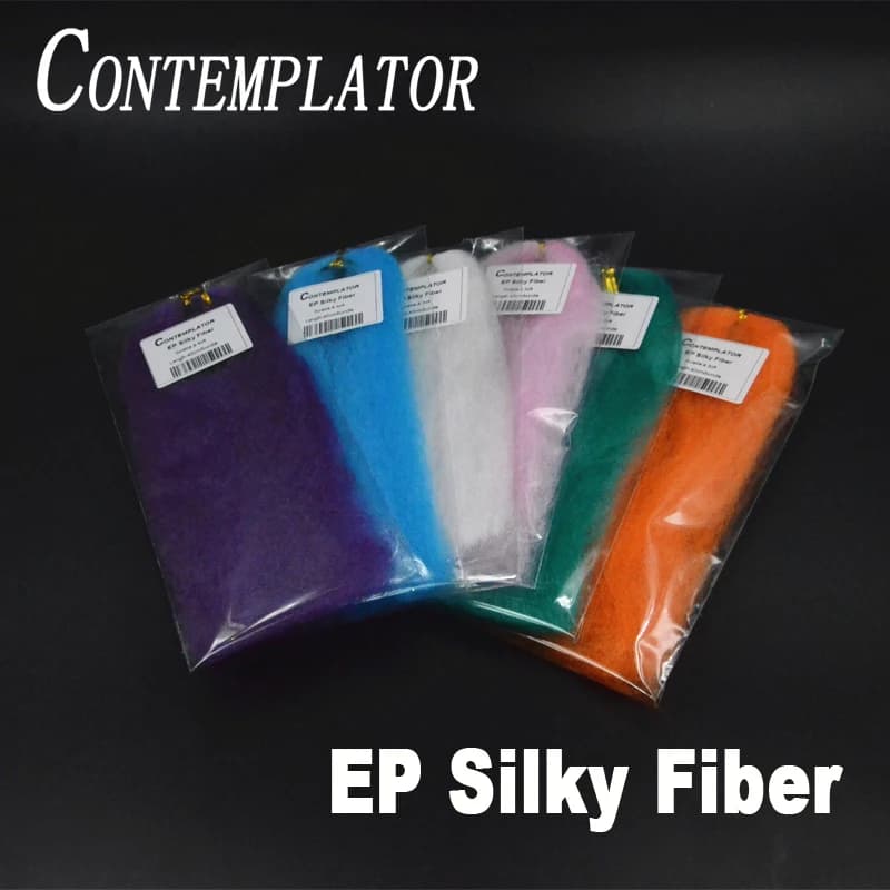 Stelle filanti in fibra setosa EP da 15 colori opzionali Materiali durevoli per legare mosche Fibre e peli morbidi versatili per mosche da pesca alla trota