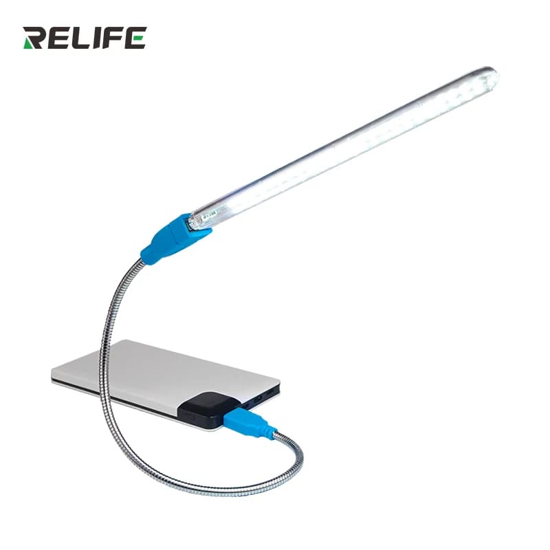 RELIFE RL-805 24 Led Table Lamp 360 Degree Rotation Study Bed Reading Desk Desktop Lights USB Rechargeable Eye Protection
