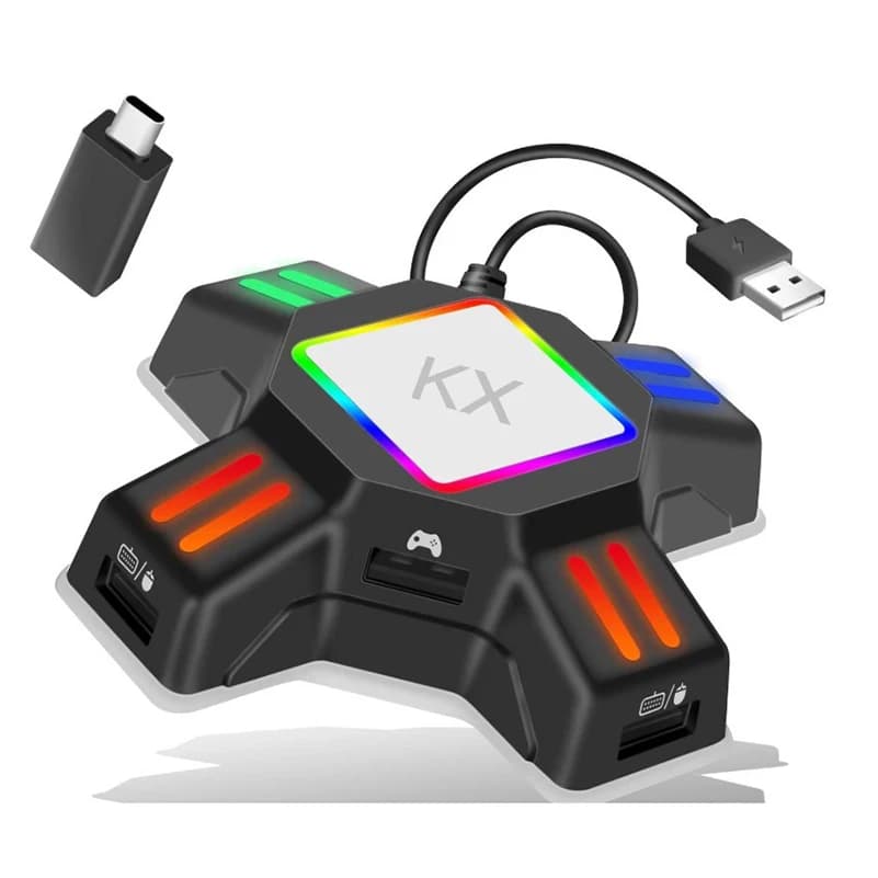 Adattatore KX per controller PS4 Convertitore adattatore mouse tastiera da gioco PS5 per accessori switch Xbox serie X