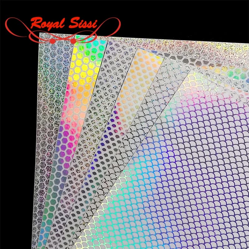 Royal Sissi nuovo sviluppato 6 colori opzionali nastro olografico per pelle di pesce adesivo per squame di pesce pellicola arcobaleno adesivo esca impermeabile