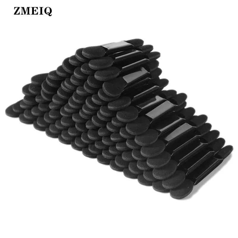 1000 pcs black sponge applicator for eye shadow tools for cosmetic makeup brush for double head umbrella for woman makeup tool