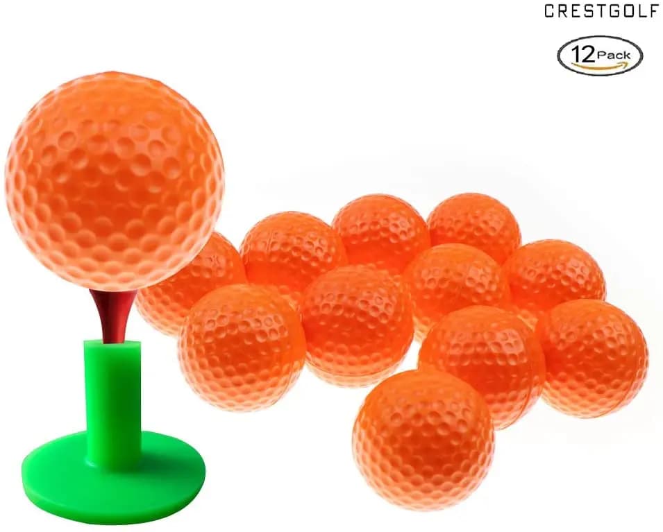 CRESTGOLF 12 pezzi per confezione palline da pratica per golf in spugna di schiuma PU palline da allenamento per pratica all'aperto per interni balle da golf pelotas