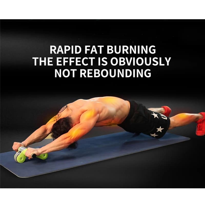 rulli Ab pieghevoli a doppia ruota ruota addominale esercizio allenatore muscolare addominale allenamento vita sottile modellamento del corpo fitness caldo