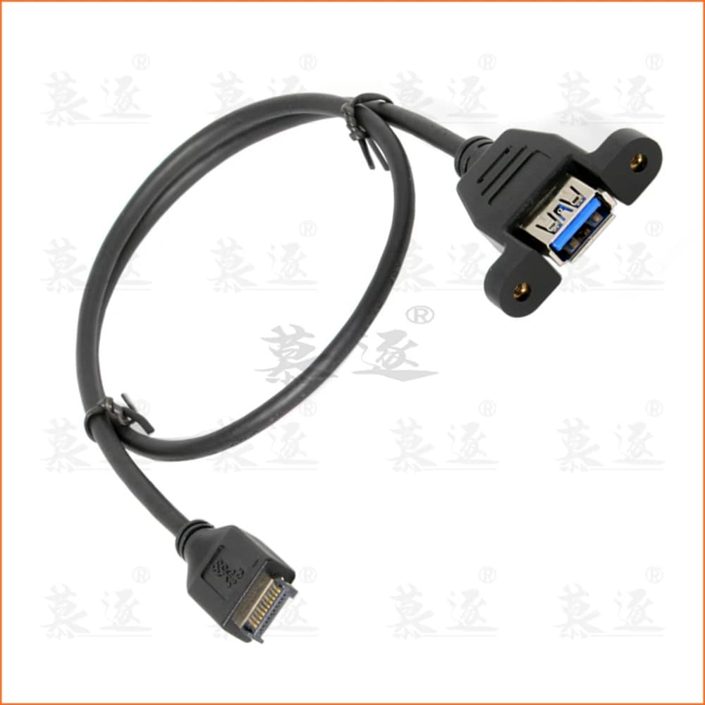 50cm USB 3.1 type-c Front Panel male to USB 3.0 Type A Female Extension Cable Panel Mount W/ screw for Desktop asus motherboard