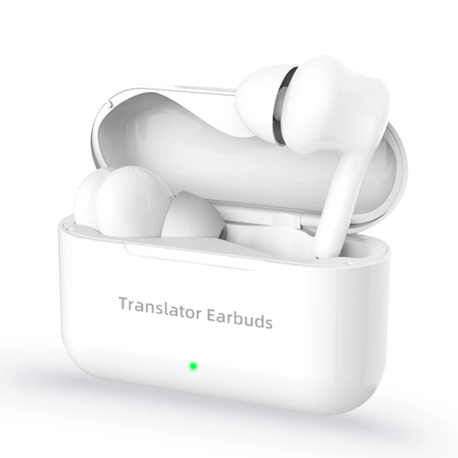 Auricolari wireless Cuffie BT Traduttore Auricolari con microfoni Custodia di ricarica Supporto Traduzione in tempo reale per l'apprendimento