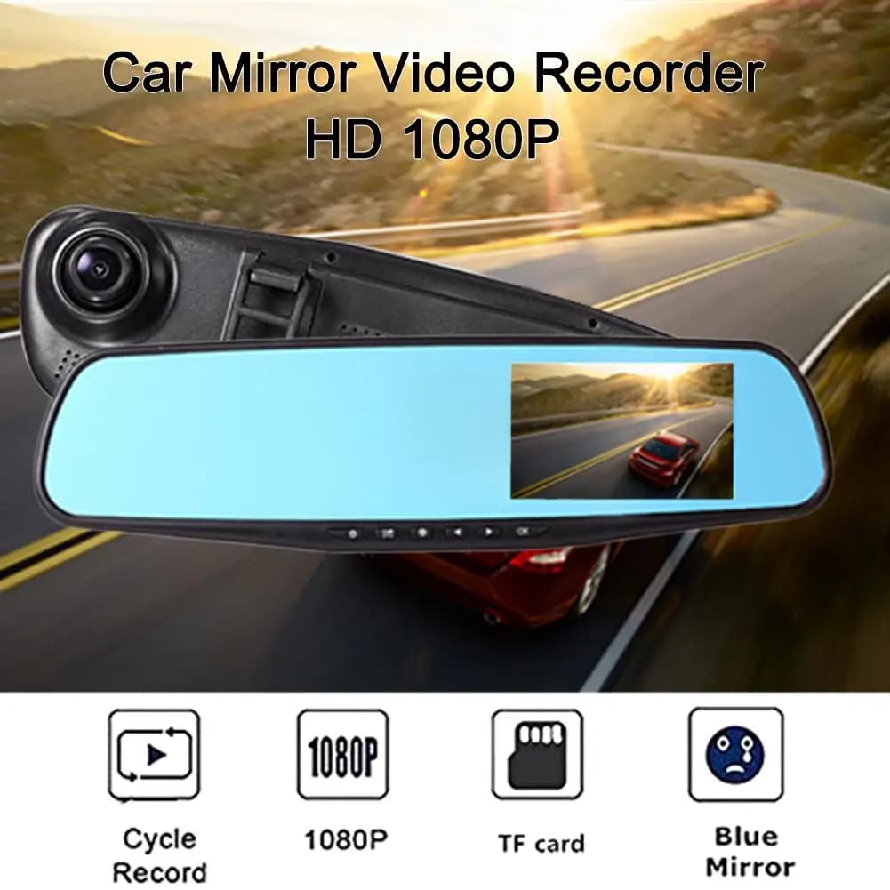 DVR car retrovisor mirror Dash Cam 1080P HD blue screen 2.8 inch anti-glazing blue mirror car supplies Full HD